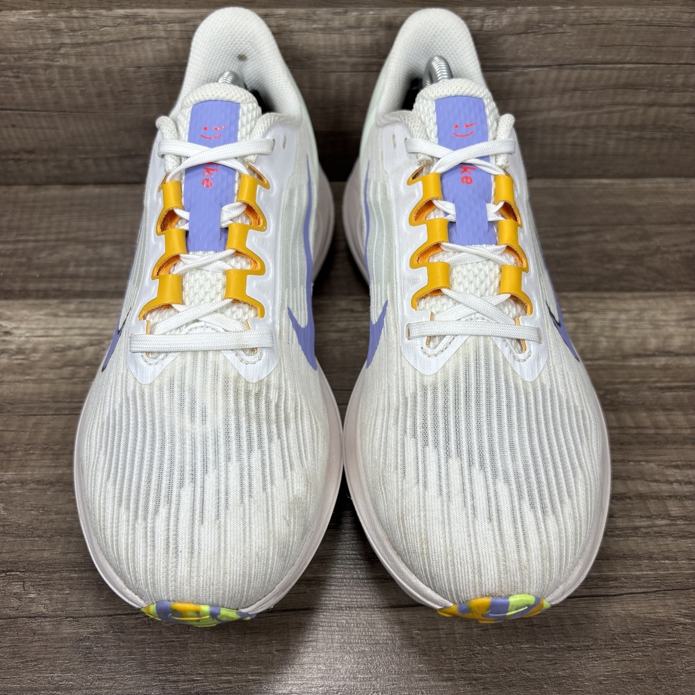 Nike Winflo 9 White Purple Green Womens US Size 8 DR8802-100 Running Shoes - Picture 2 of 9